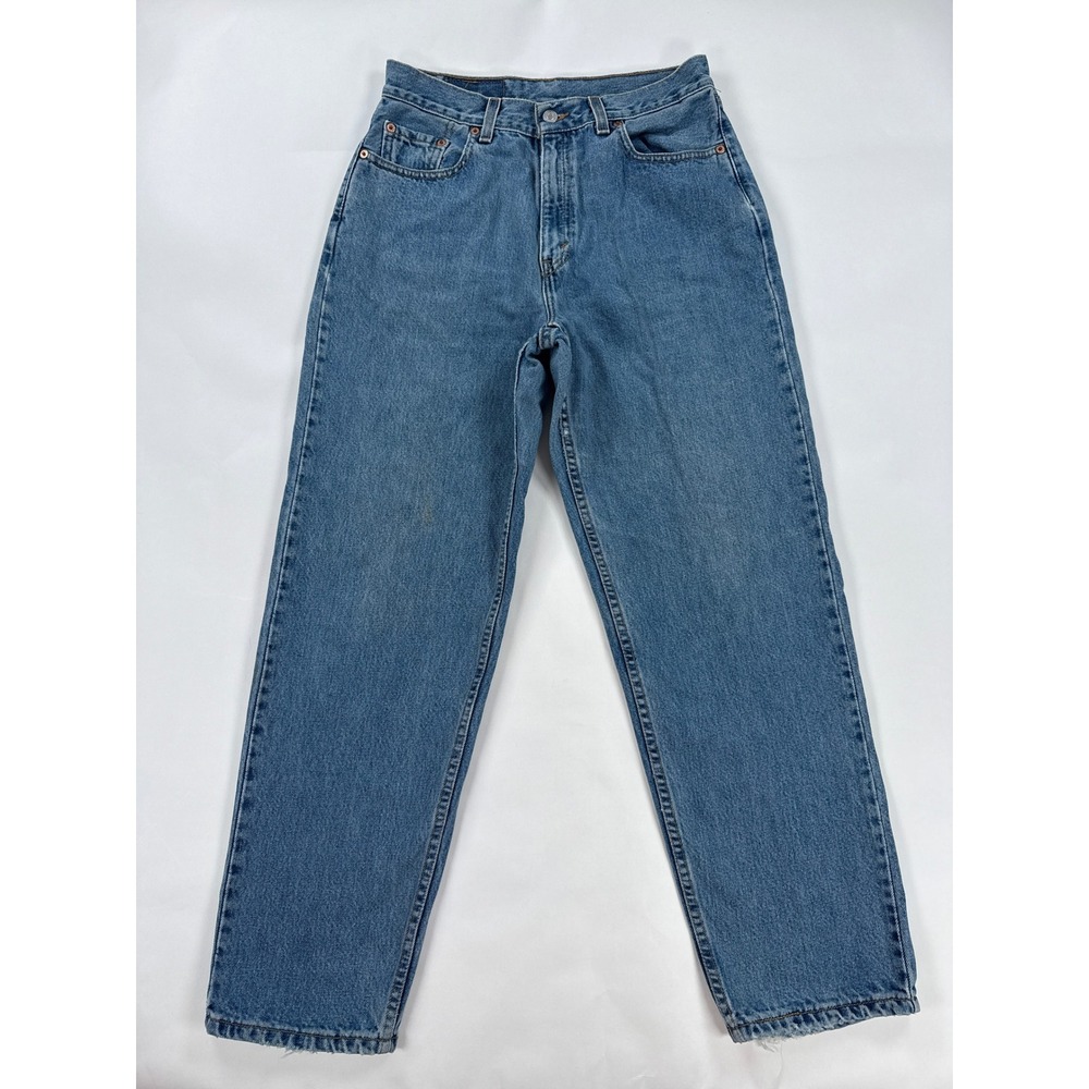 Vintage Levis 560 Womens 10 Reg S Loose Fit Straight Jeans Medium Wash USA 90s